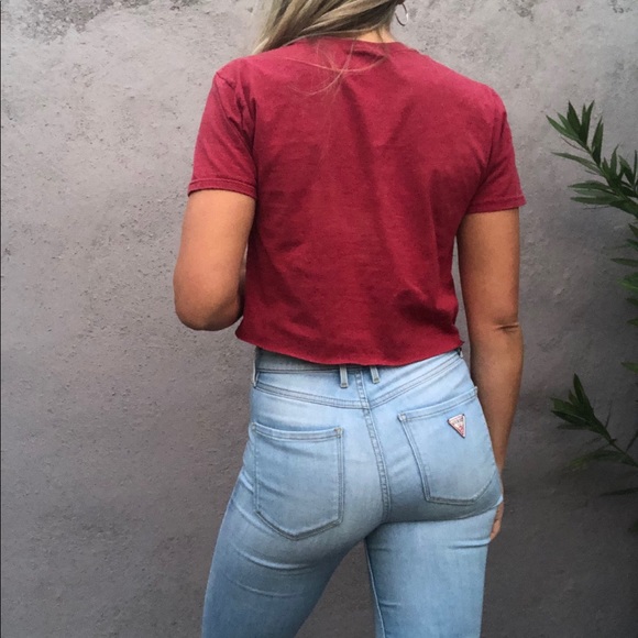 NHL Phoenix coyotes custom crop gold eyelet Tee - Picture 2 of 4